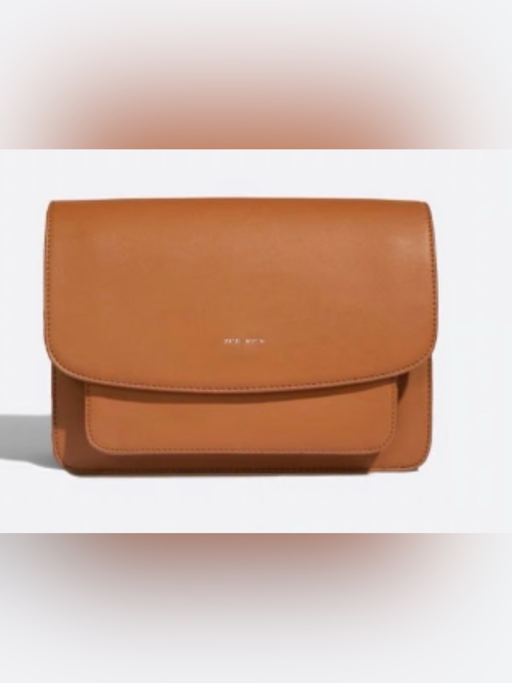 Pixie Mood Classic Roomy Tan Crossbody Double Pocket Bag